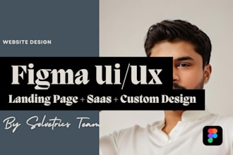 design figma landing page, saas website, app design