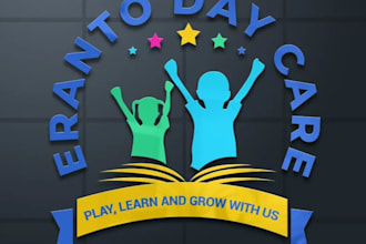design kids logo for your youtube channel, toy store, daycare, or baby shop