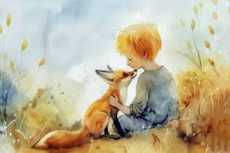 christian children story book illustration