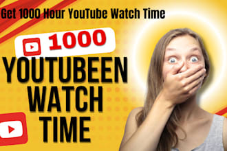 get 1000 hour youtube watch time