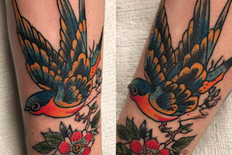 design a custom american traditional tattoo for you