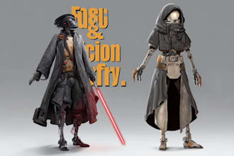design your sci fi and star wars character