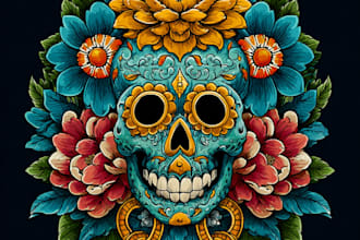 create amazing traditional or old school tattoo style design