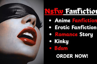 write nsfw fanfiction anime manga smut bdsm kinky furry erotic story romance