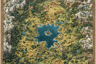 create fantasy, retro and vintage maps for board games