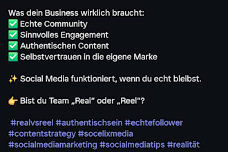 social media captions in english and german