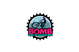 design superior female mountain biking logo