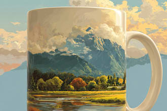 create amazing custom typographic mug designs in bulk