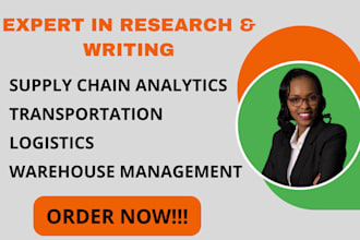 do supply chain analytics, transportation, logistics, and warehouse management