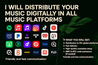 distribute your music to global digital platforms