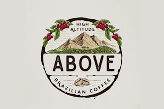 design fantastic brazilian coffee producer logo