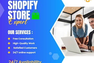 design or fix shopify website header, footer, mega menu,