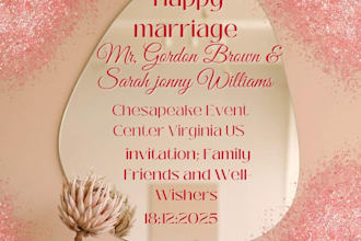 design beautiful invitation or greeting cards for any event