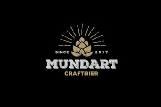 design top quality motivation craft beer logo