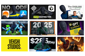 design minimal youtube thumbnails
