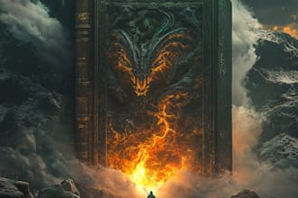 create horror fantasy book covers or ebook design