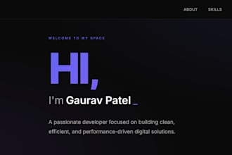 develop an interactive and user friendly website