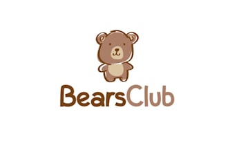 design teddy bear children baby rental gear logo