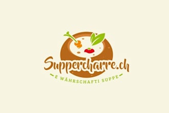 design powerful food brand and chef logo