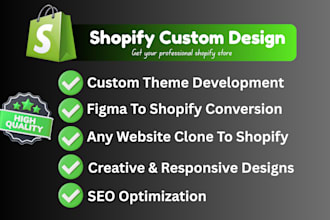 clone shopify store design, build shopify website, shopify dropshipping store