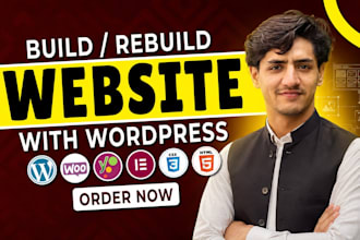 design, responsive SEO friendly wordpress website or store