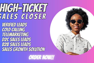 be your verified b2b sales rep sales closer telemarketing