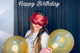 make a fun couple birthday greeting video