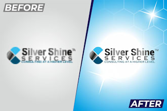 blur logo and vecor to clear HD convert