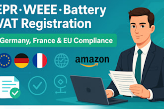 get epr, weee, battery and vat registration for amazon eu compliance