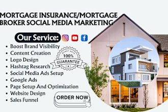 be your mortgage insurance social media marketing manager for mortgage broker