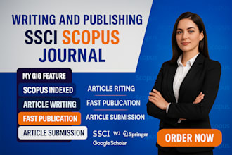 write and publish peer reviewed scopus articles, scie, ssci