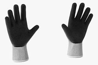 create photorealistic 3d textile, sock gloves and fabric 3d mockup rendering