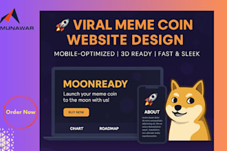 build your meme coin website or landing page