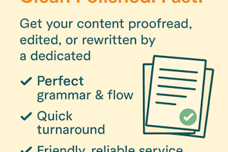 edit and polish your content professionally and fast