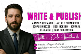 write and publish articles in scopus ssci indexed peer reviewed journal