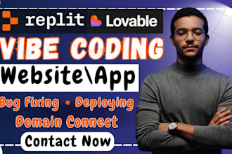 create fix vibe coding lovable ai web, replit vibe coding webapp connect domain