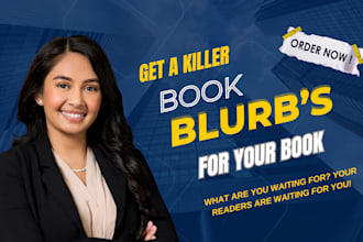 write an intriguing blurb for your fiction or nonfiction book, author bio