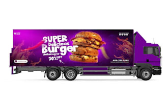 design custom van wrap, truck wrap,  for your business
