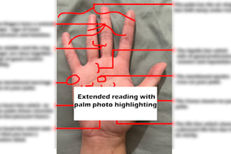 give you a psychic palm reading on video