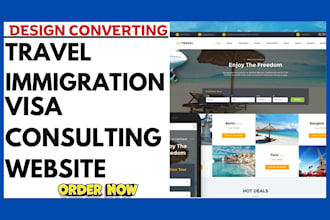 build travel immigration website visa consulting website travel insurance agency