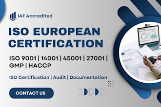 provide iso 9001, 14001, and 45001 iaf certification with expert guidance