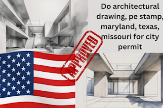 do construction document architectural drawing for city permit