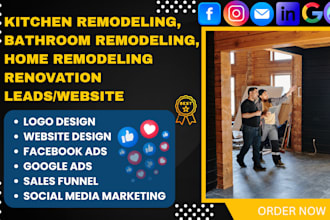 generate bathroom kitchen remodeling leads home remodeling renovation website