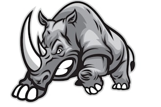create eye catching rhino logo design