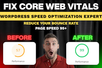 fix core web vitals, lcp, cls, and boost wordpress speed