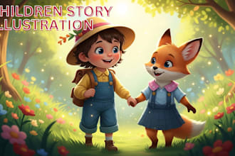 illustrate children story book illustration picture book design amazon KDP