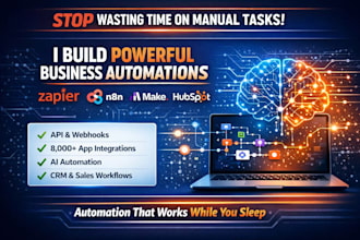 do zapier, n8n, make com, hubspot automation with API integration