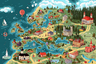 map illustration vector illustration vector map