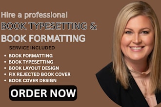 do book formatting, book layout and book typesetting, fix rejected book cover