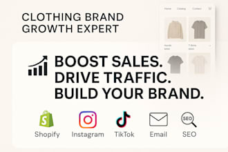 clothing brand marketing, shopify store promotion, clothing brand promotion sale